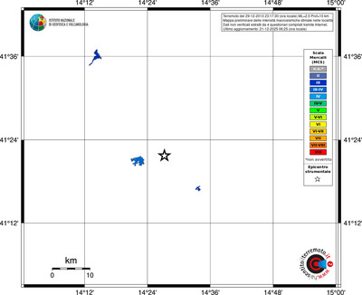 Mappa MCS - territori località