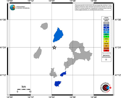 Mappa EMS - territori comuni