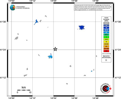 Mappa EMS - territori località