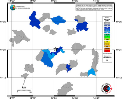 Mappa EMS - territori comuni