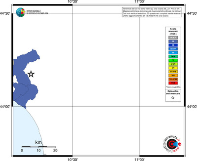 Mappa MCS - territori comuni