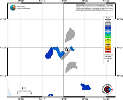 Mappa EMS - territori comuni