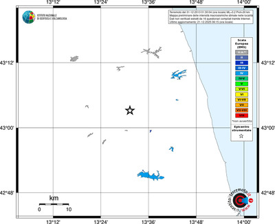 Mappa EMS - territori località