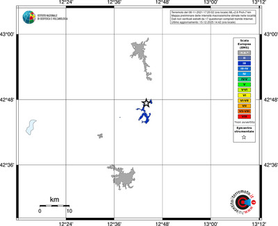 Mappa EMS - territori località