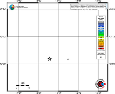Mappa EMS - territori località