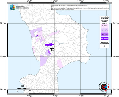 Mappa territorio comunale con almeno 3 questionari