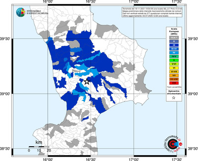 Mappa EMS - territori comunali