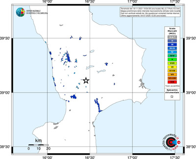 Mappa MCS - territori delle località