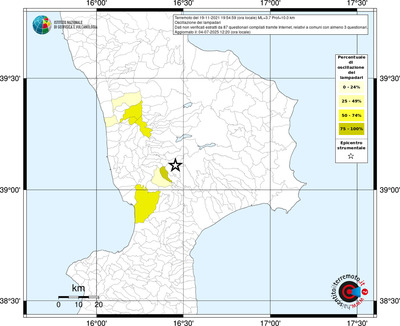 Mappa territorio comunale con almeno 3 questionari