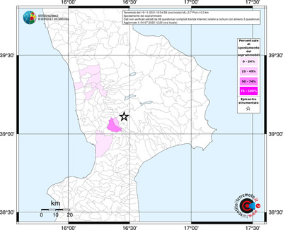 Mappa territorio comunale con almeno 3 questionari