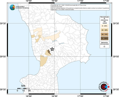 Mappa territorio comunale con almeno 3 questionari