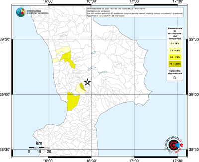 Mappa territorio comunale con almeno 3 questionari
