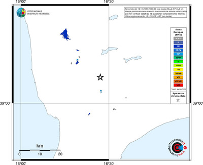 Mappa EMS - territori località