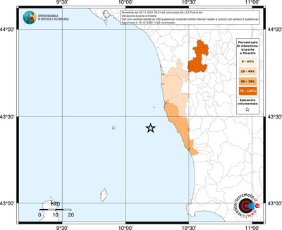Mappa territorio comunale con almeno 3 questionari