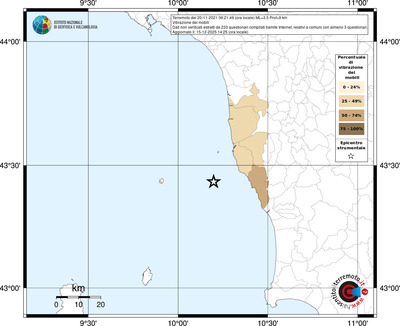 Mappa territorio comunale con almeno 3 questionari