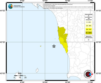 Mappa territorio comunale con almeno 3 questionari