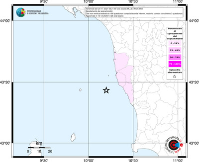 Mappa territorio comunale con almeno 3 questionari
