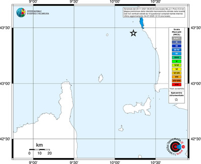 Mappa MCS - territori delle località