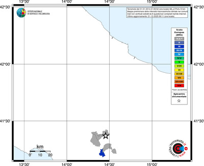 Mappa EMS - territori comuni