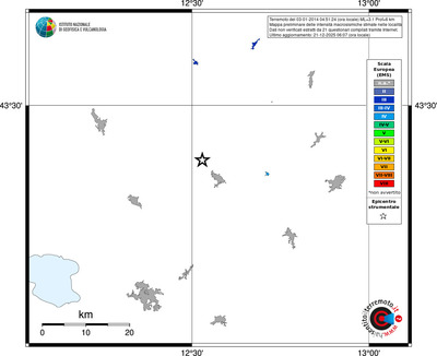 Mappa EMS - territori località