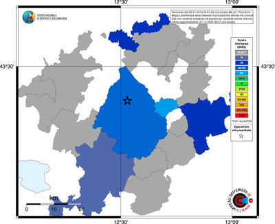 Mappa EMS - territori comuni