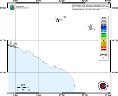Mappa EMS - territori località
