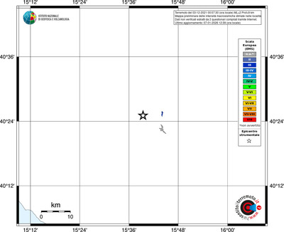 Mappa EMS - territori località