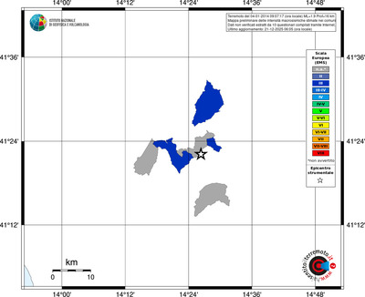 Mappa EMS - territori comuni