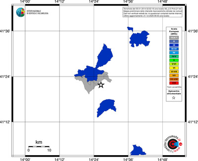 Mappa EMS - territori comuni