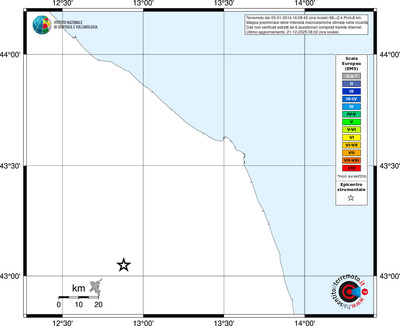 Mappa EMS - territori località