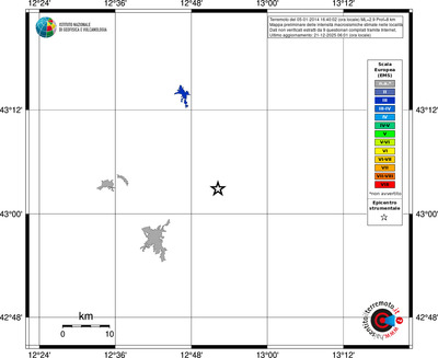Mappa EMS - territori località