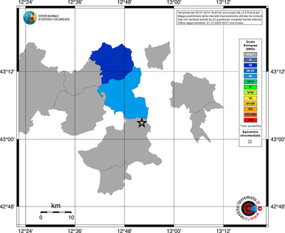 Mappa EMS - territori comuni