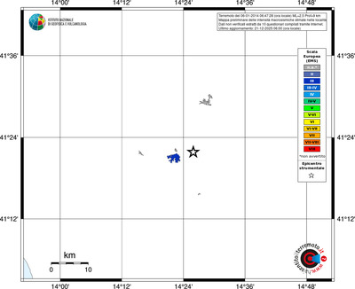 Mappa EMS - territori località