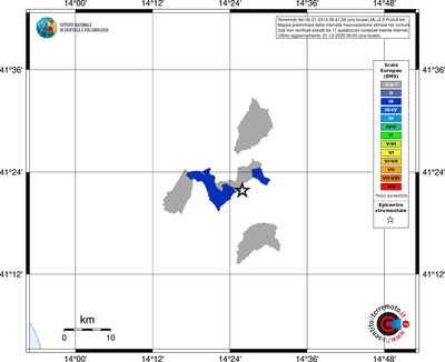 Mappa EMS - territori comuni