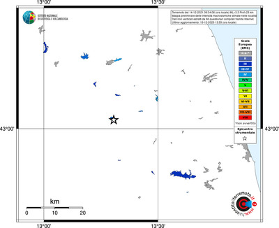 Mappa EMS - territori località