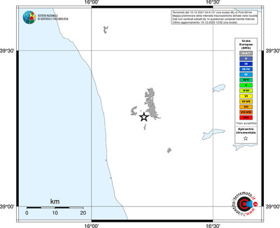 Mappa EMS - territori località