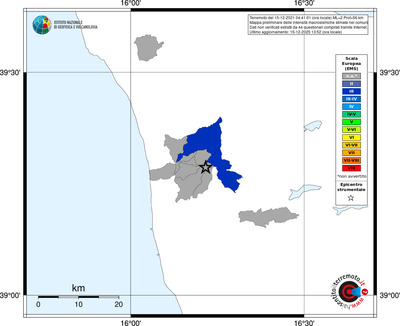 Mappa EMS - territori comuni