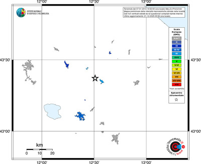 Mappa EMS - territori località