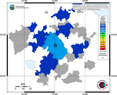Mappa EMS - territori comuni