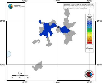 Mappa EMS - territori comuni