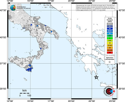 Mappa EMS riferita ai limiti comunali