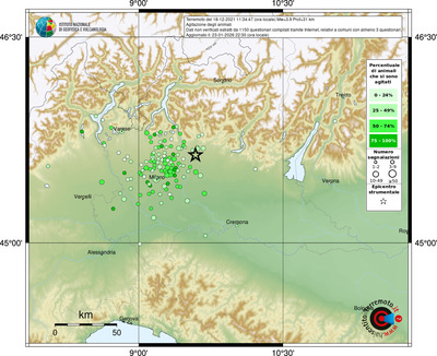 Mappa comuni con almeno 3 questionari