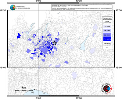 Mappa territorio comunale con almeno 3 questionari