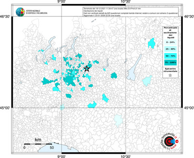 Mappa territorio comunale con almeno 3 questionari