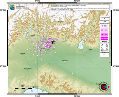 Mappa comuni con almeno 3 questionari