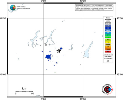 Mappa EMS - territori località