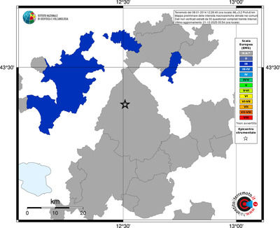 Mappa EMS - territori comuni