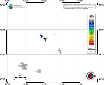 Mappa EMS - territori località