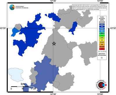 Mappa EMS - territori comuni