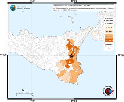 Mappa territorio comunale con almeno 3 questionari